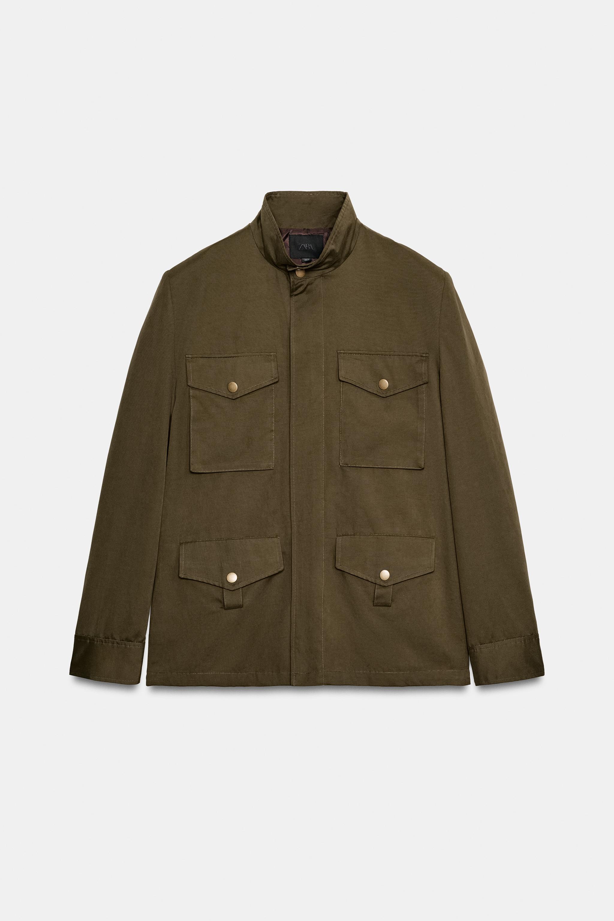 VESTE À ÉPAULETTES ET POCHES